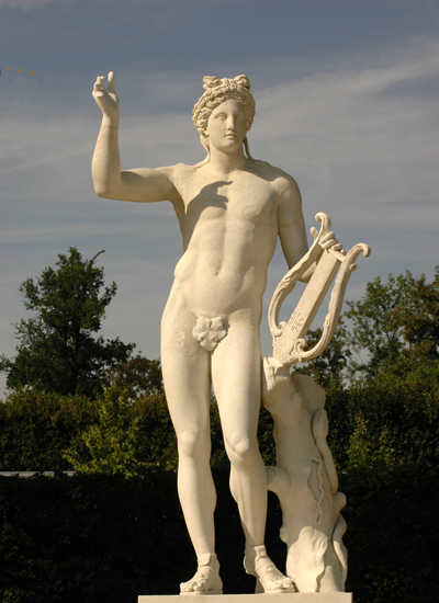 Apollon à la lyre. Anonyme.