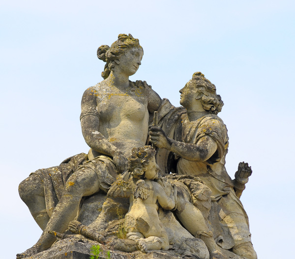 Vénus enlaçant Adonis. Louis Le Conte.