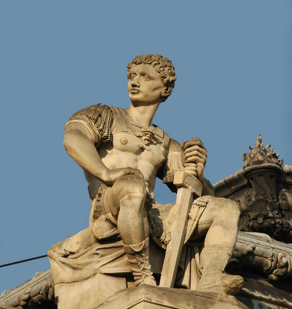 Guerrier assis. Jean Joseph Perraud.