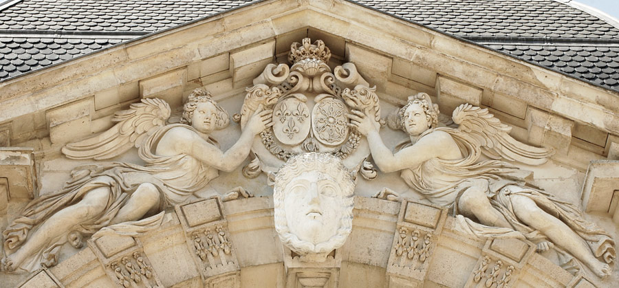 Fronton. Anonyme.