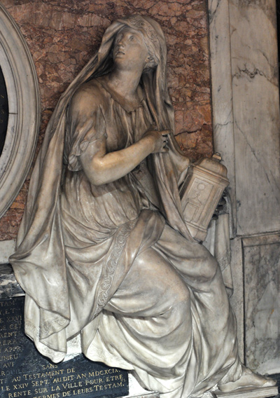 Monument funéraire de Le Brun. La Vérité. Jean Baptiste Tuby.