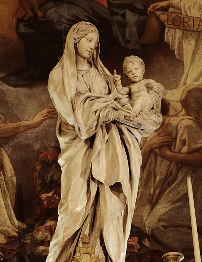 La Vierge et l'Enfant. Jean Baptiste Pigalle