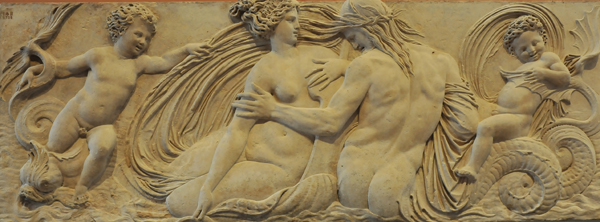 Nymphe et triton. Jean Goujon.