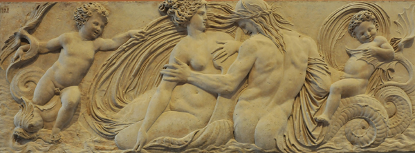 Nymphe et triton. Jean Goujon.