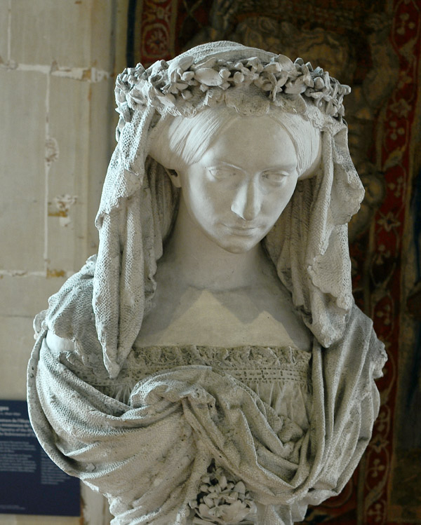 Femme couronnée de fleurs. Alfred Jean Baptiste Halou.