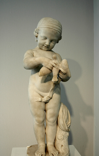 L'Enfant à l'oiseau. Pierre Charles Bridan.