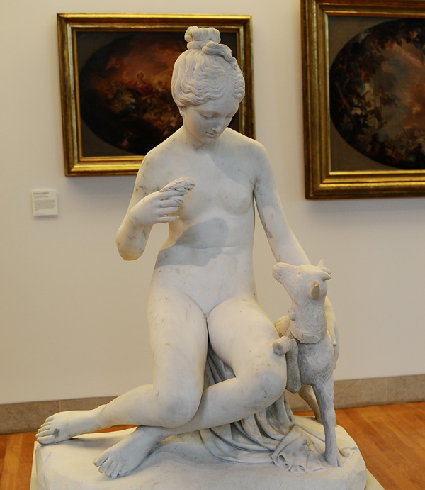 La Jeune fille au chevreau. Jean Jules César Laurent.