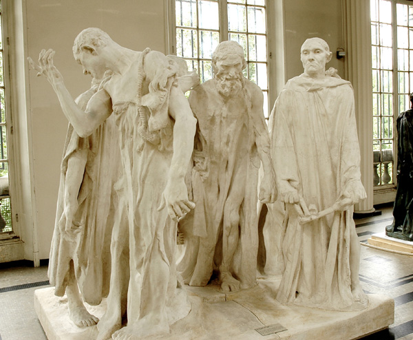 Bourgeois de Calais. Etude. Auguste Rodin.