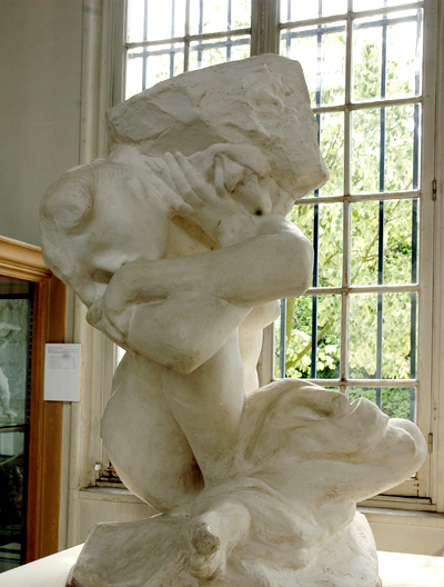 Cariatide de pierre. Auguste Rodin.